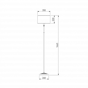 Торшер Eurosvet Ofelia 01050/1 сатин-никель