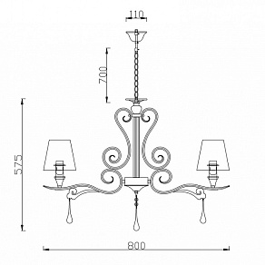 Подвесная люстра Rivoli Barbara P7 WT Б0038143