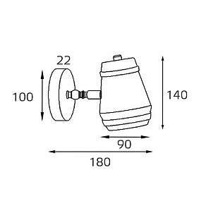 Спот Italline Leo Leo AP 6264 brass