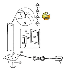 Настольная лампа декоративная Globo Campania 58320
