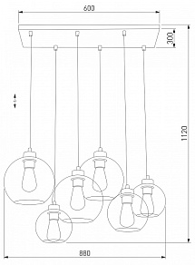 Подвесной светильник TK Lighting Cubus 2833 Cubus
