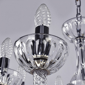 Подвесная люстра Bohemia Ivele Crystal Ivele Crystal 3 1310/8/165 Ni Cl/Clear/M-1H