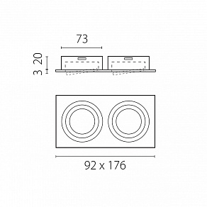 Встраиваемый светильник Lightstar Singo Base 011616