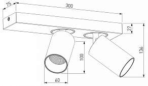 Спот Eurosvet Flank 20139/2 LED белый