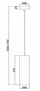 Подвесной светильник Maytoni Gioia P011PL-01CH