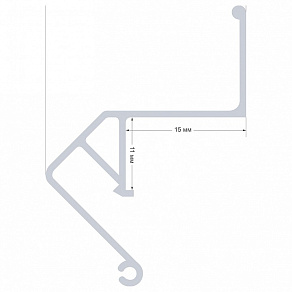 Профиль для контурной подсветки натяжного потолка Apeyron Electrics  08-62