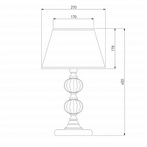 Настольная лампа декоративная Eurosvet Mella 01028/1 золото