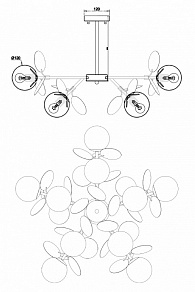 Люстра на штанге Freya Satellite FR5165PL-10W
