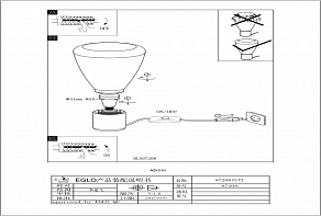 Настольная лампа декоративная Eglo Olival 97208