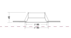 Встраиваемый светильник Maytoni Dot DL028-2-01B