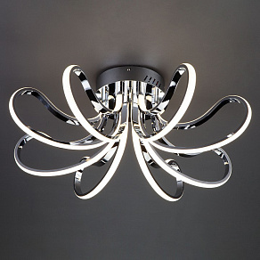 Потолочная люстра Eurosvet Lilium 90079/8 хром 80W