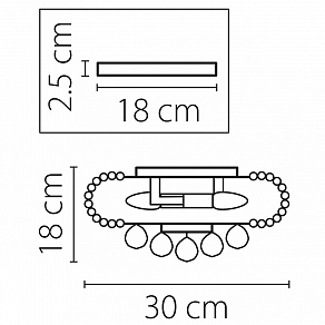 Накладной светильник Osgona Monile 704034