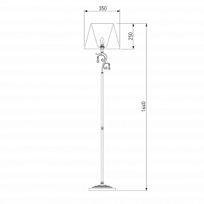 Торшер Eurosvet Incanto 01023/1 серебро