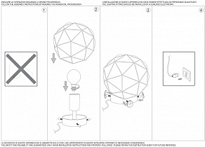 Настольная лампа декоративная Ideal Lux Mallow MAGLIE TL1 D25