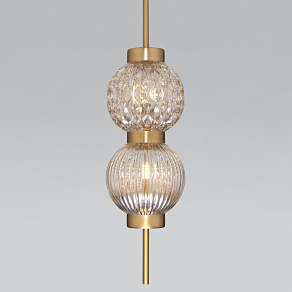 Подвесной светильник Eurosvet Plaza 50186/2 латунь