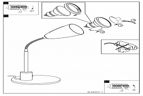 Настольная лампа офисная Eglo Fox 92874