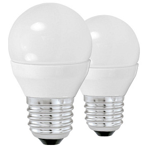 Набор из 2 ламп светодиодных [поставляется по 10 штук] Eglo G45 E27 4Вт 3000K 10777
