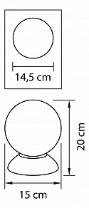 Настольная лампа декоративная Lightstar Globo 813911