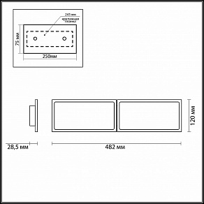 Накладной светильник Odeon Light Super Slim 3870/30CL