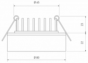 Встраиваемый светильник Elektrostandard  a032751