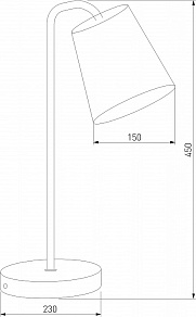 Настольная лампа декоративная Eurosvet Montero 01134/1 черный