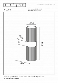 Светильник на штанге Lucide Clubs 09239/02/30