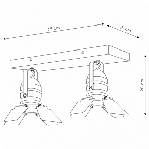 Спот Lucide Picto 17997/02/35