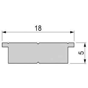 Профиль накладной Deko-Light T-01-15 970764