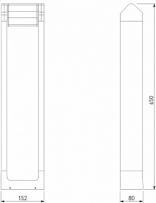 Наземный низкий светильник Elektrostandard DORS 35163/F
