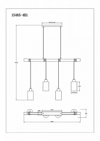 Подвесной светильник Globo Hadera 15465-4H1