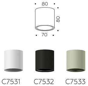 Накладной светильник Ambrella Light C C7531