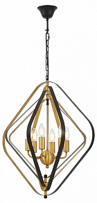 Подвесная люстра LUMINA DECO Crulia LDP 8005-6 BK+MD