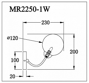 Бра MyFar Leticia MR2250-1W