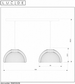 Подвесной светильник Lucide Mesh 78387/02/30