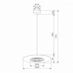 Подвесной светильник Eurosvet Kontur 40031/1 LED белый
