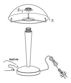 Настольная лампа декоративная Globo Subtil I 21411