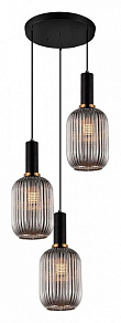 Подвесной светильник LUMINA DECO Rico LDP 1218-3 GY+BK