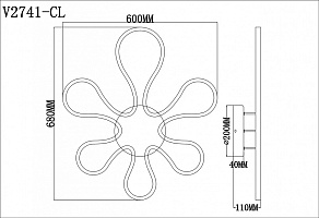 Накладной светильник Moderli Cosa V2741-CL