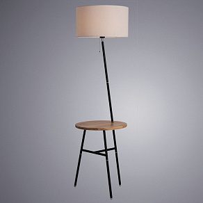 Торшер с полкой Arte Lamp Combo A9202PN-1BK