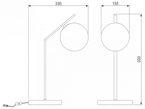 Настольная лампа декоративная Eurosvet Shape 01213/1 хром