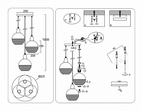 Подвесной светильник Ambrella Light TR TR8503