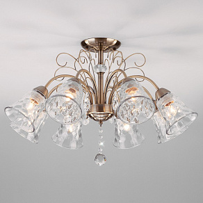 Люстра на штанге Eurosvet Norene 30157/8 античная бронза