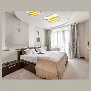 Накладной светильник Ambrella Orbital Parrus FP2423 WH 90W+48W D690*500