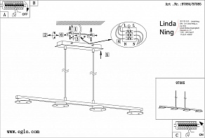 Подвесной светильник Eglo Laniena 97085