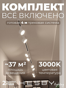 Комплект трековый Hesby Lighting Skylite №13 HSBL_kompl_S013_NI4W3K