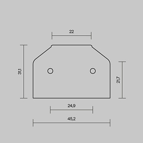 Заглушка для профиля Maytoni Technical Accessories TRA239MPEC-S
