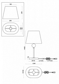 Настольная лампа декоративная Freya Soho FR2028TL-01N