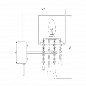 Бра Bogate's Glamour 300/1 Strotskis