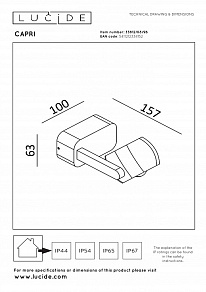 Бра Lucide CAPRI 33812/08/96