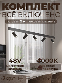 Комплект трековый Hesby Lighting ElDeko HSBL_kompl_E003_PI2B4K